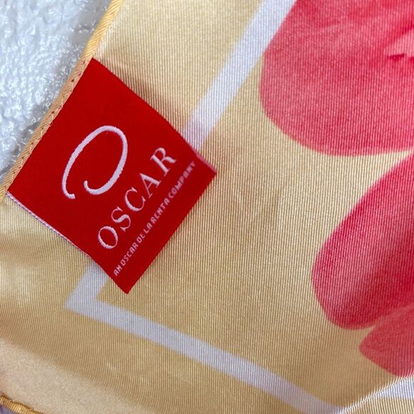 Oscar de la Renta Spring Summer Silk Tulip Scarf - Picture 8 of 8